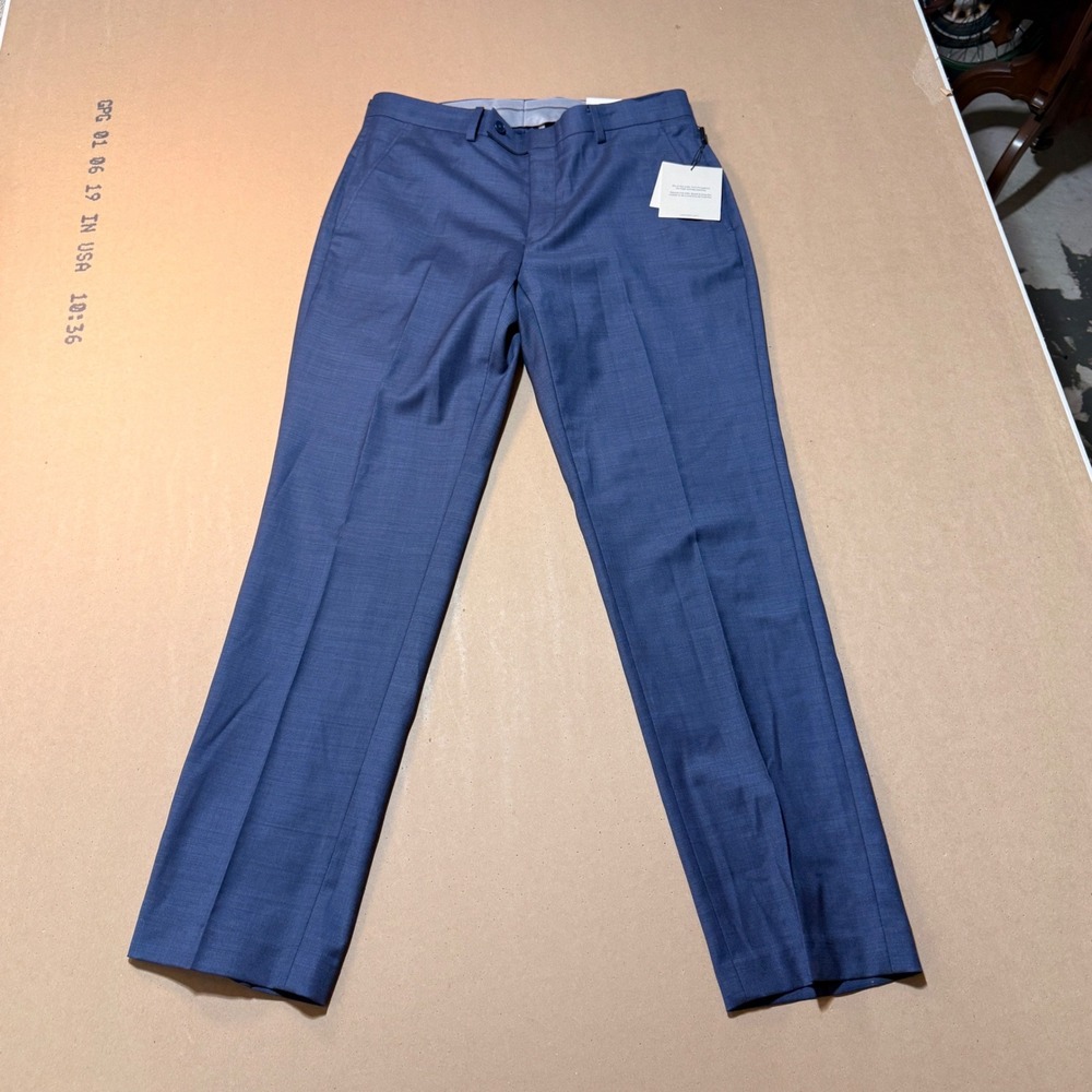 New Calvin Klein Jace Slim Fit Dress Pants 32x30 Blue NWT Stretch Trousers